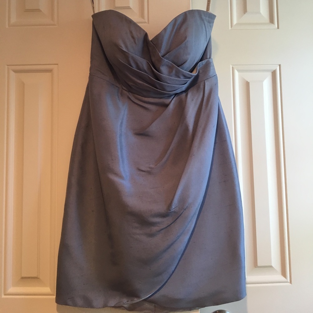 Jenny Yoo Quinn Strapless Silk Bridesmaid’s Dress